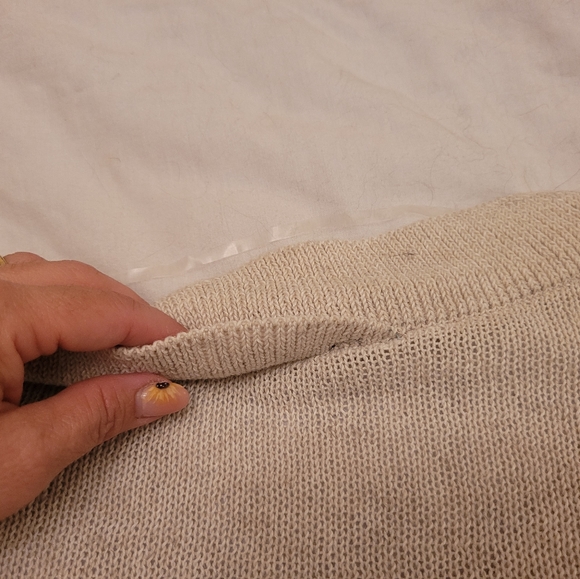 Willow and Thread linen blend sweater, size L - Picture 6 of 8